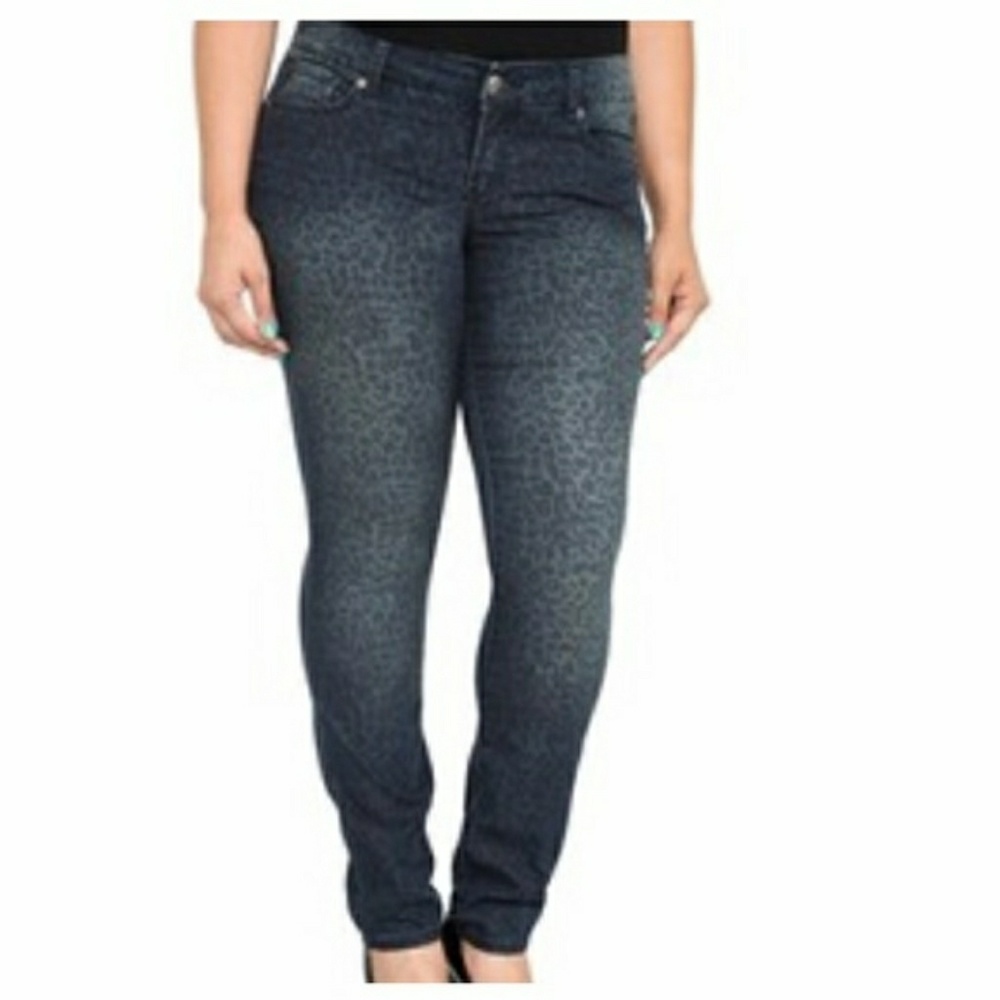 Torrid Leopard-Print Skinny Jeans
